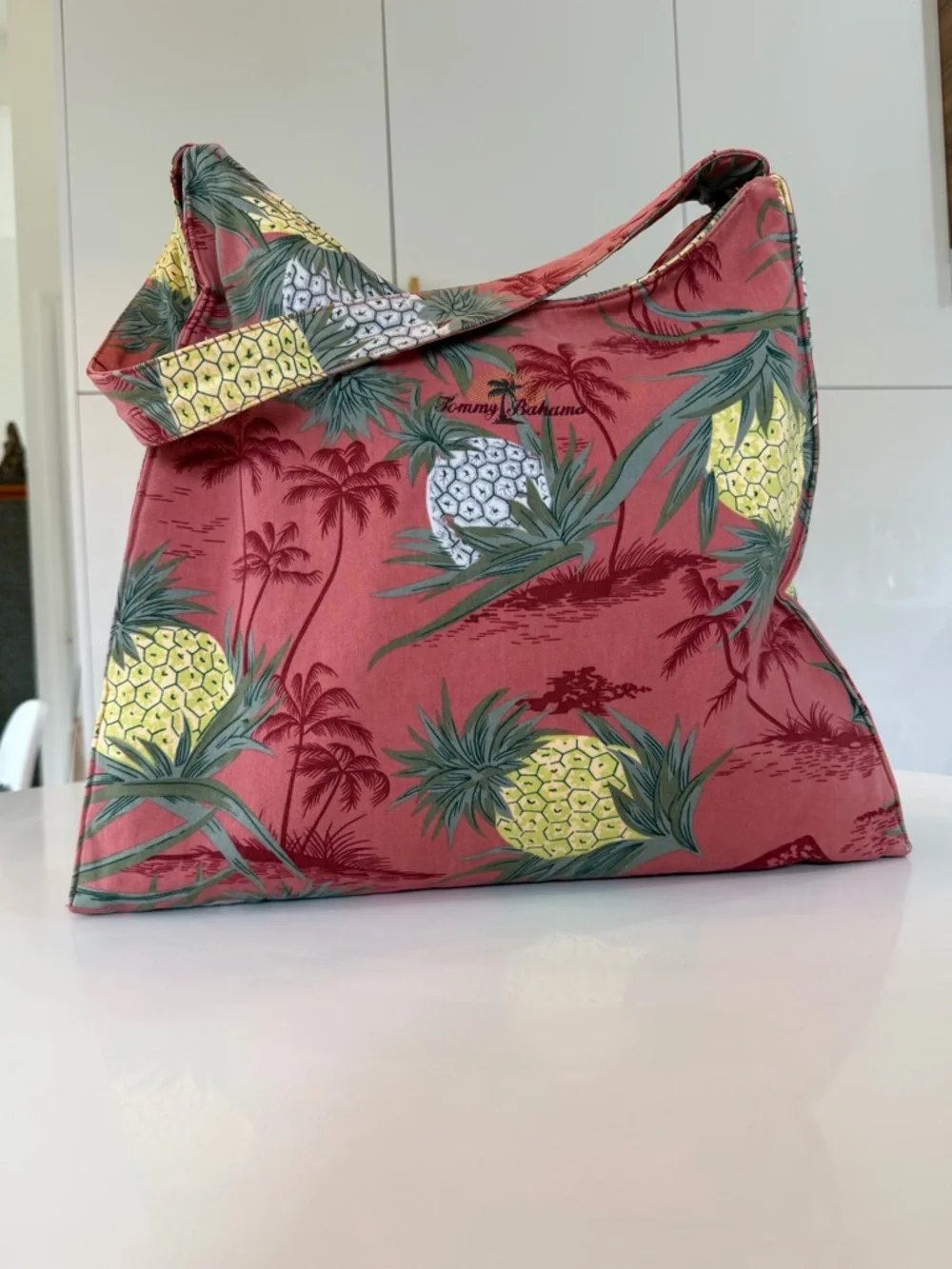 Tommy Bahama cotton structured shoulder bag - Picture 1 of 10
